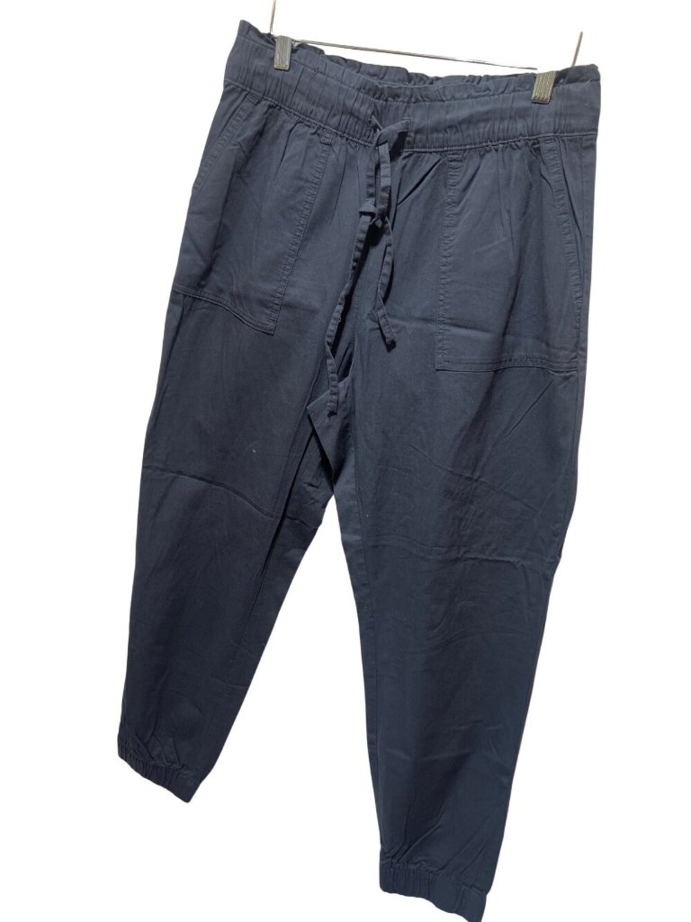 Loft Womens Gray Jogger Pants Size M Elastic Waist Drawstring Closure 4 Pockets